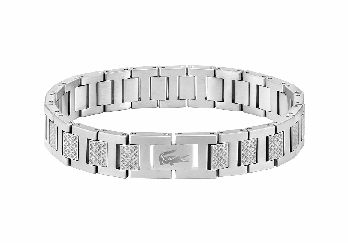Lacoste Armband mit Knebelverschluss Kollektion METROPOLE Verziert mit petit piqué Muster - Erhältlich für ihn und sie
