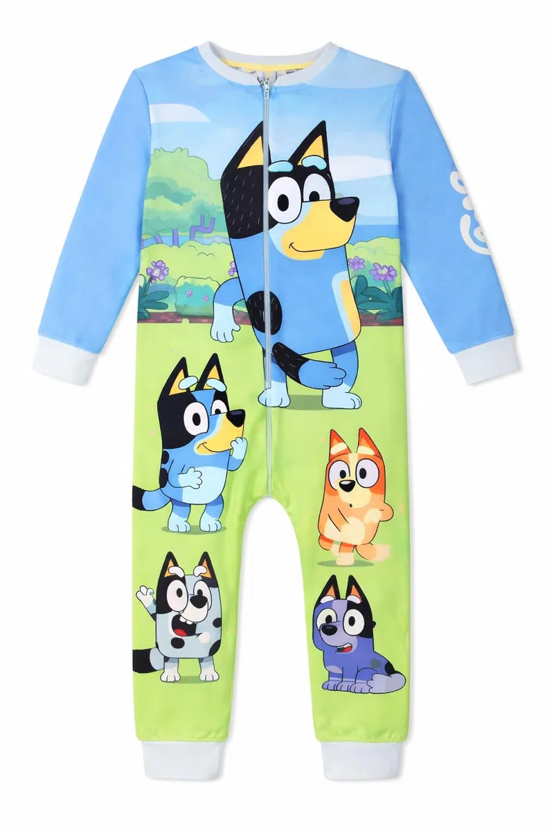 BlueY Kinder Jumpsuit Overall Jungen Mädchen Schlafanzug Einteiler Onesie Pyjama mit Reißverschluss 18 Monate–6 Jahre