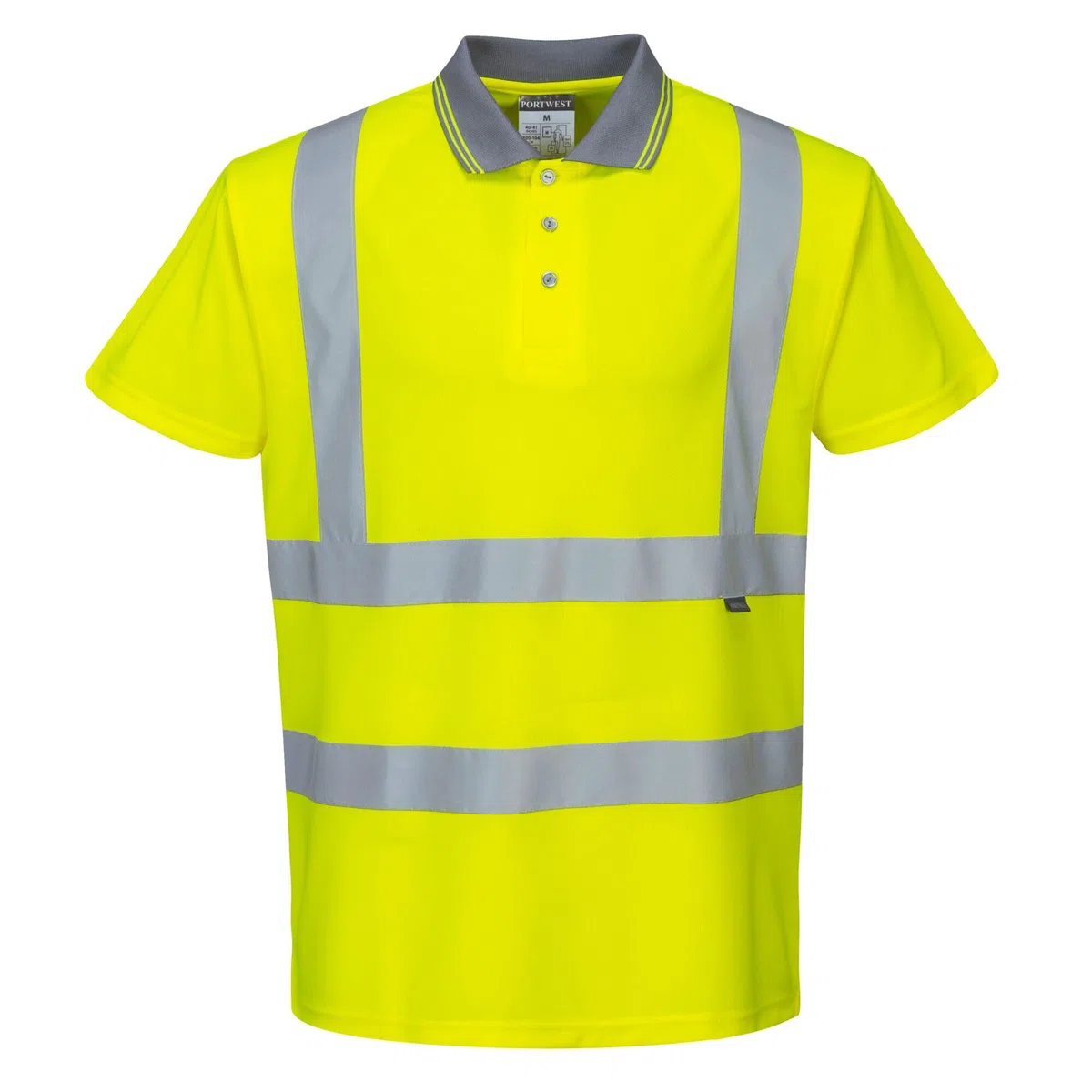 Portwest Warnschutz Kurzarm Polo Shirt, Größe: 7XL, Farbe: Gelb, S477YER7XL