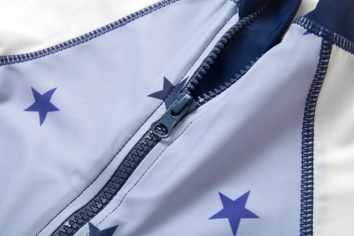 BONVERANO Baby Junge EIN stück Langärmelige-Kleidung UV-Schutz 50+ Badeanzug MIT Einem Reißverschluss