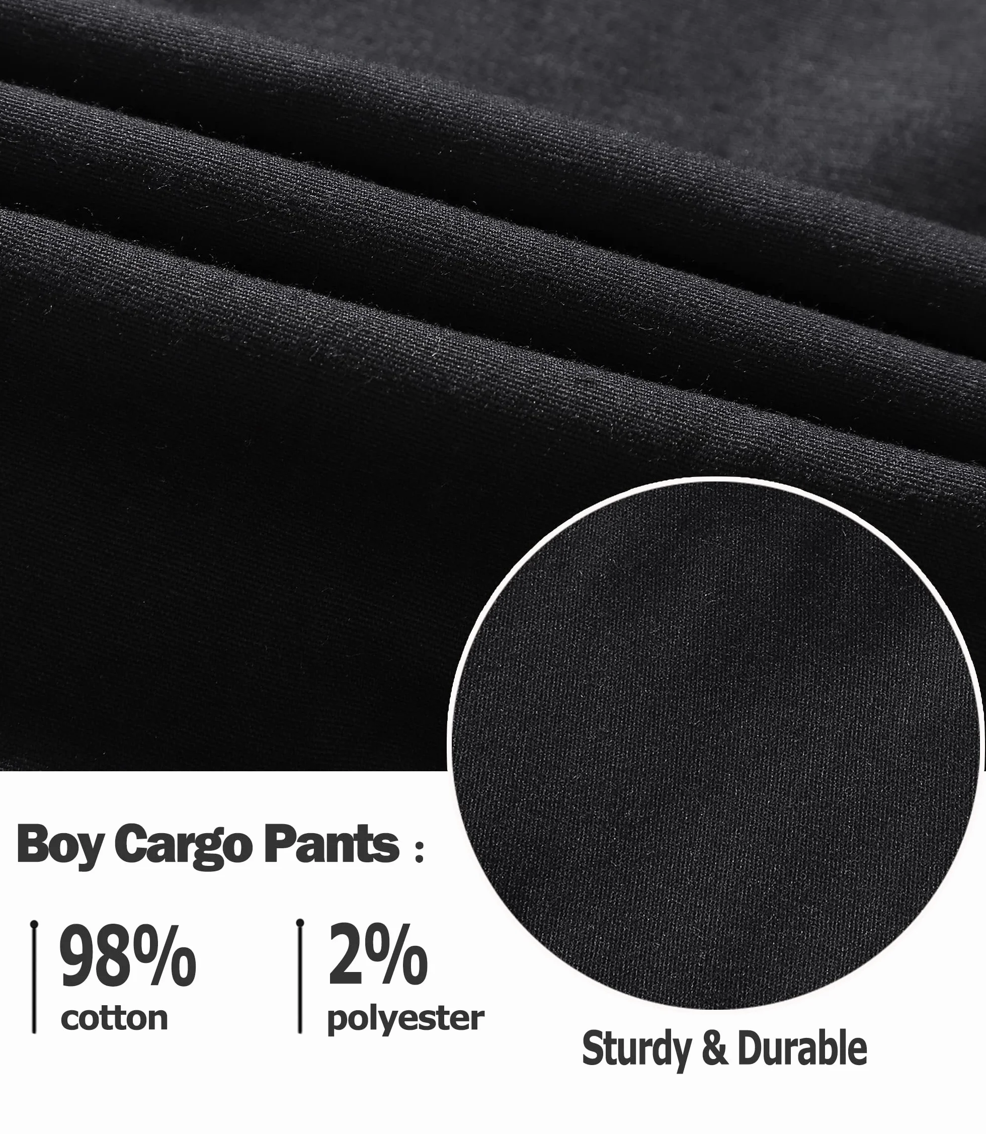 Hosen für Jungen Cargohose Kinder Hose Cargo Jogginghose Freizeithose mit Gummizug