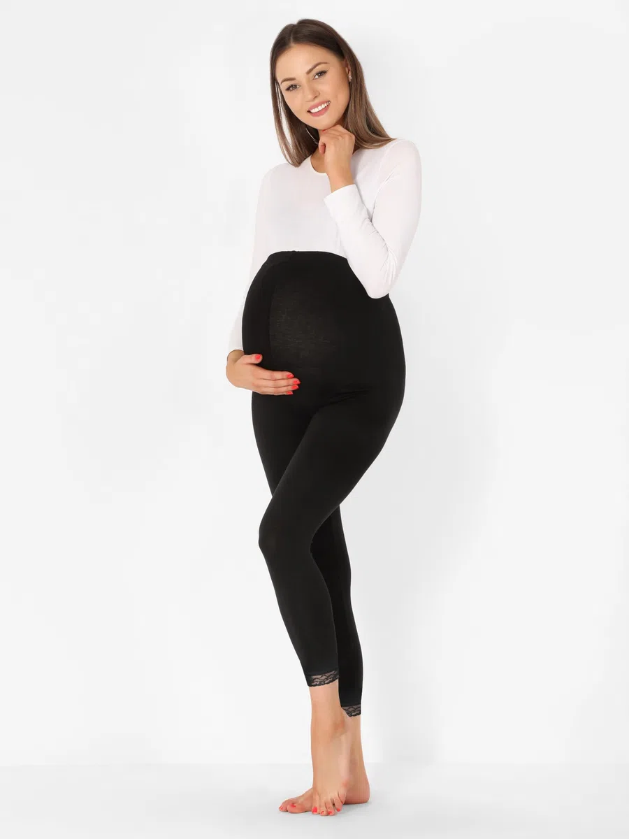 Be Mammy Damen 7/8 Umstandsleggings BE20-262