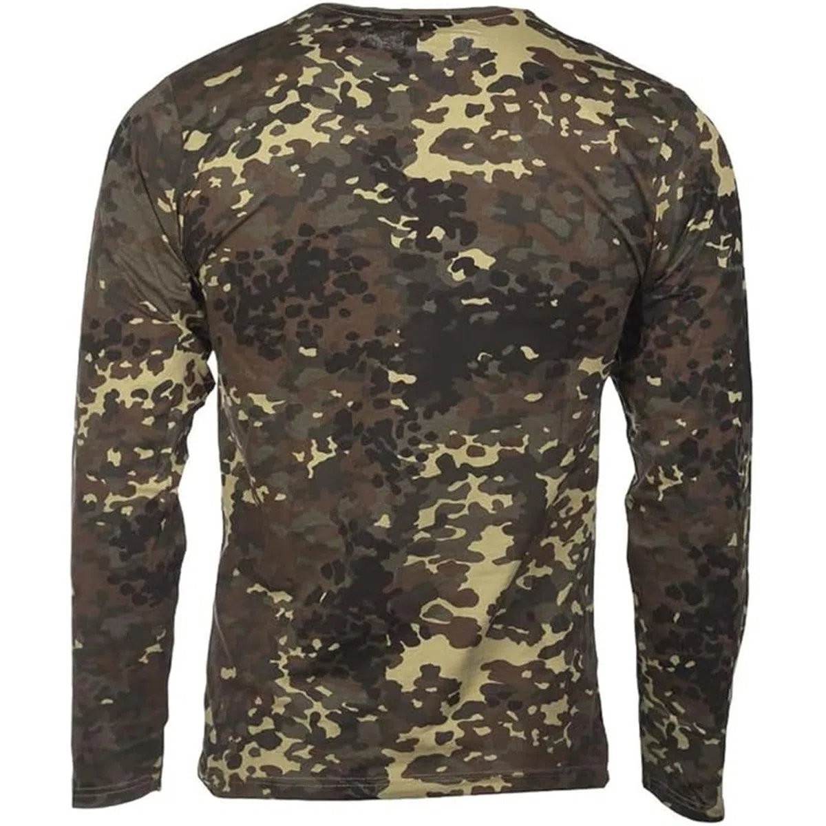 Mil-Tec Herren Langarmshirt • 100% Baumwolle Camouflage Shirt • Taktisches Longsleeve mit Rundhals • Gr. S-3XL
