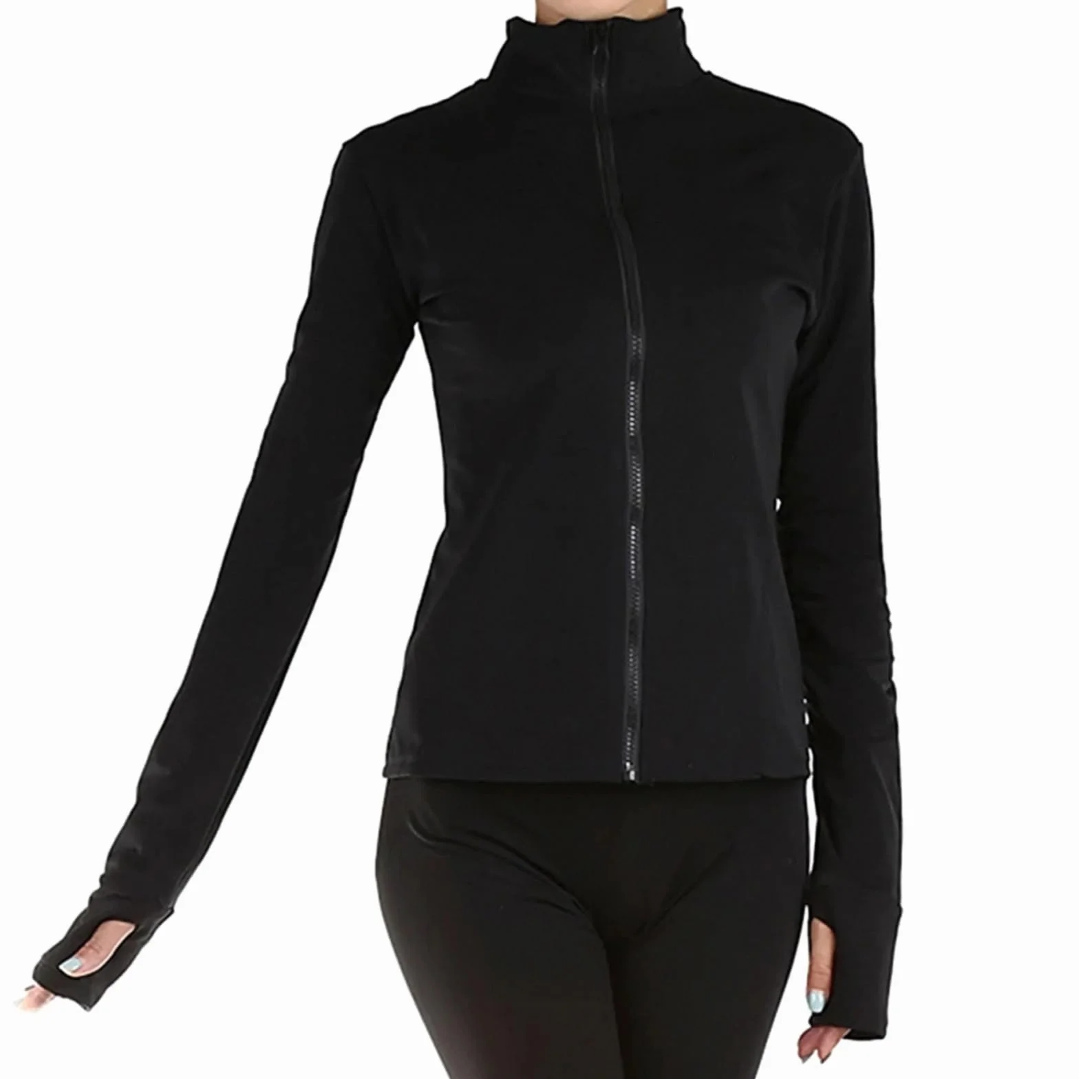 LIUHUO Mädchen Eiskunstlauf-Trainingsanzug Jacke elegant belüftet