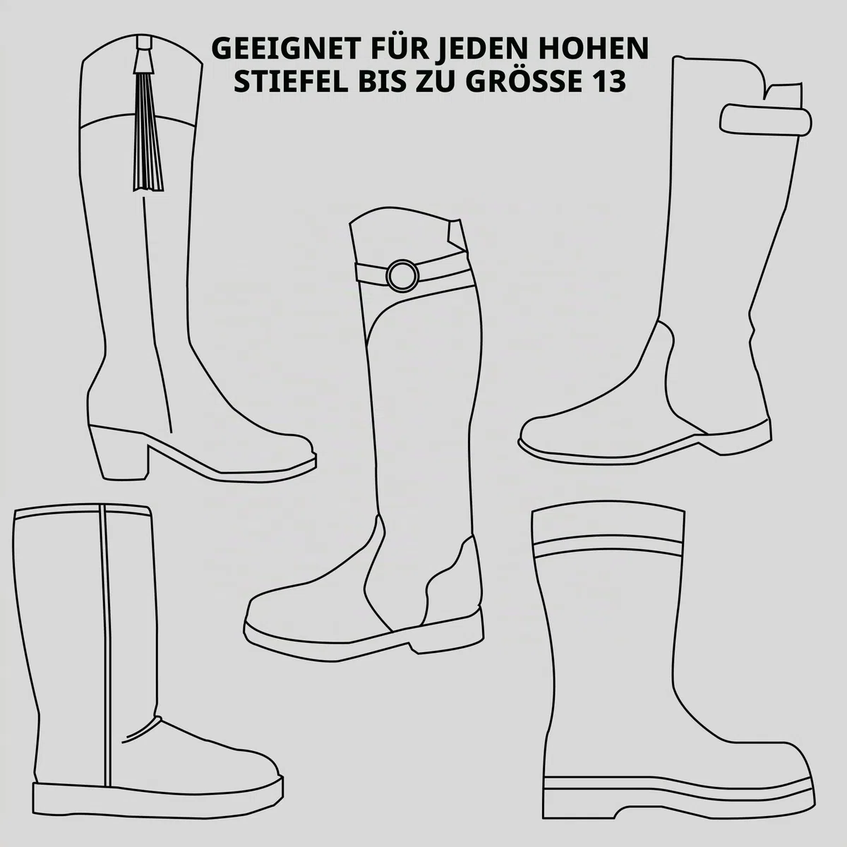 Case4Life Gummistiefel Tasche Bootstasche Wasserdicht Lager Reise Tragetasche