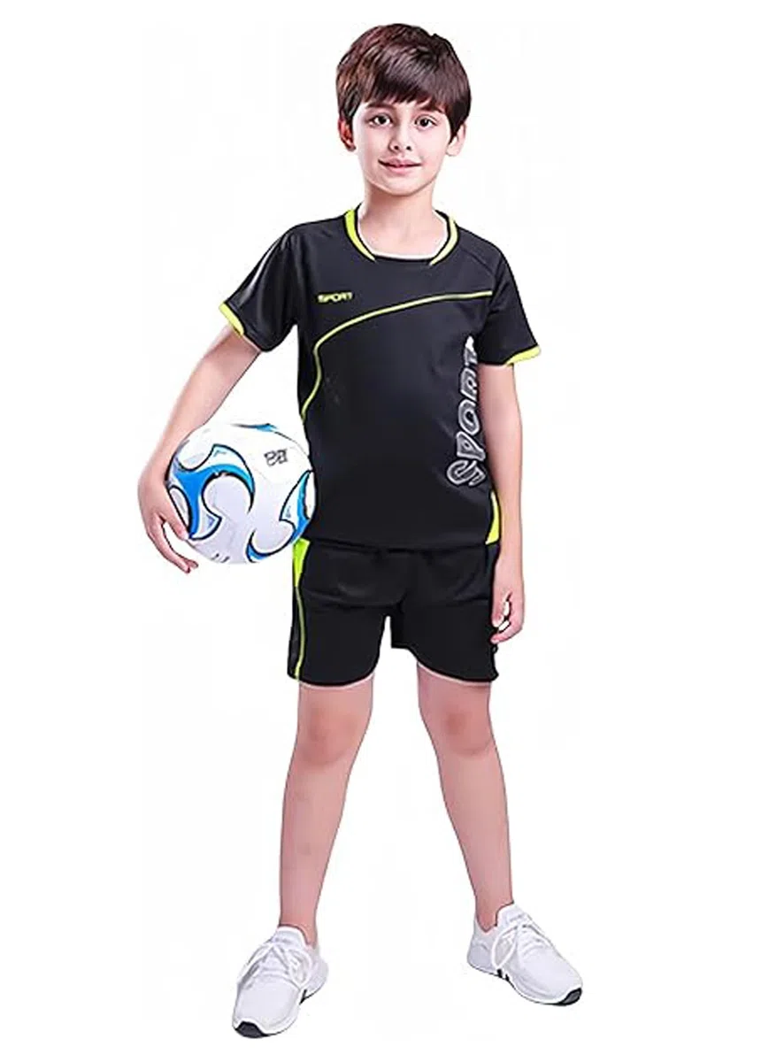 Fußball Trikots Sport Set Shorts und T-Shirt-Set Jungen Fussball Trikot Trainingsanzug Kinder Fußballtrikots