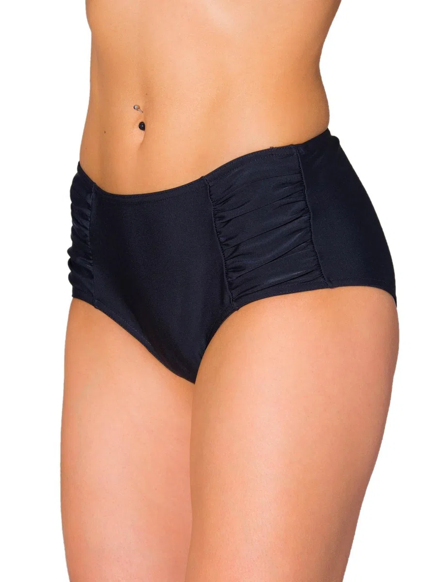 Aquarti Damen Bikinihose Hotpants mit seitlichen Raffungen