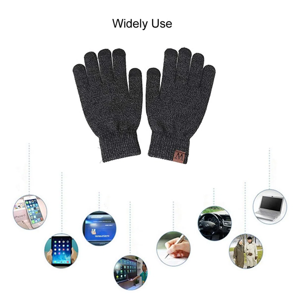 Mütze Herren Damen Wintermütze Schal Touchscreen Handschuh Set, Beanie Strickmütze Winter Loop Schal mit Fleecefutter Warmemütze Schlauchschal Handschuhe für Herren Damen