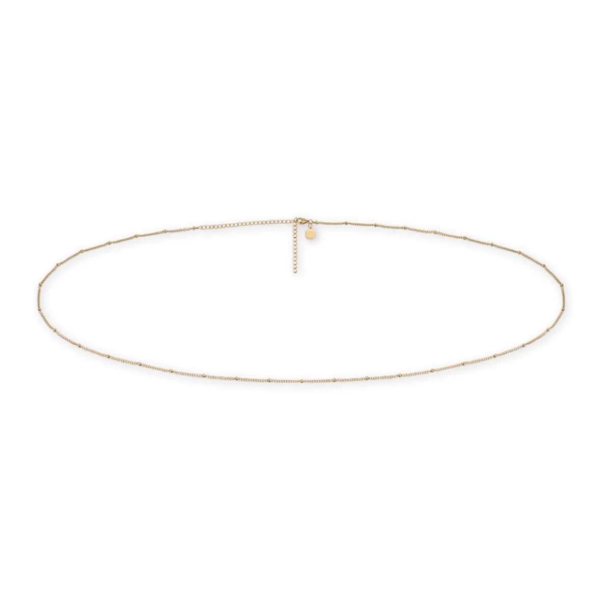 Bauchkette - verstellbare Ketten (78-93cm) in 18K Vergoldung I Wasserfeste Körperkette für Damen I Hautverträgliche Body Chain