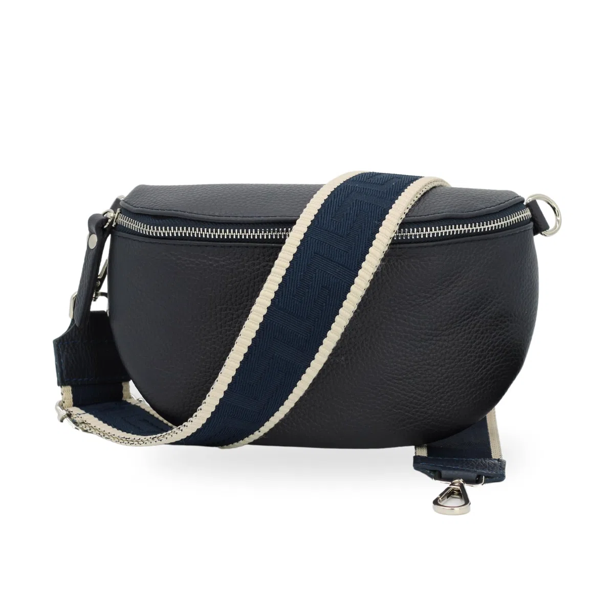 BRISE Taschengurt für Damen & Herren, 5 cm Breiter Schultergurt, Verstellbarer 80-130 cm Taschenriemen aus Polyesterstoff und Leder, Stylischer Riemen mit 360 Drehbarer Kopf, DIY-Zubehör