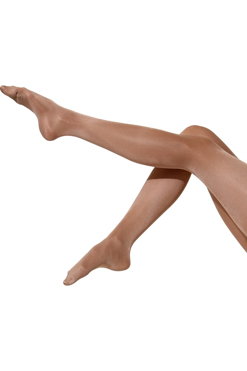 Yenita 2er Pack Tanzstrumpfhosen 80 Den, Ballett-, Cheerleader oder Gardestrumpfhose, Hochglänzend