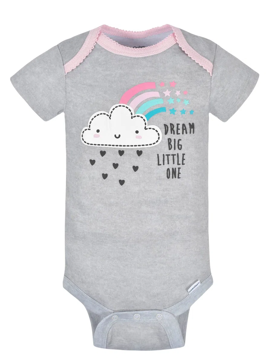 Gerber Unisex Baby 8-pack Short Sleeve Onesies Bodysuits Short Sleeve Onesies Bodysuits (8er Pack)