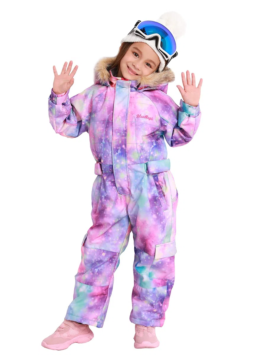 BUMDEEP Kinder Baby Einteiler Schneeanzug Overall Skianzug Jacken Mäntel Jumpsuits Winter Outdoor Wasserdicht Snowboarden