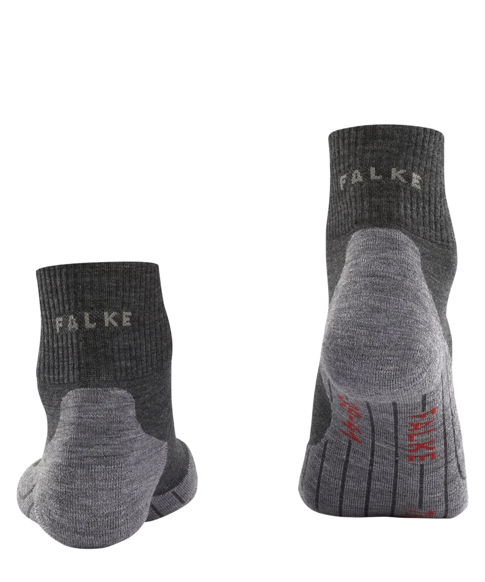 FALKE Herren TK5 Short Wandersocken atmungsaktive schnelltrocknende klimaregulierende geruchshemmende Wolle Funktionsmaterial leichte Polsterung antiblasen Trekkingsocken kurz dünn 1 Paar