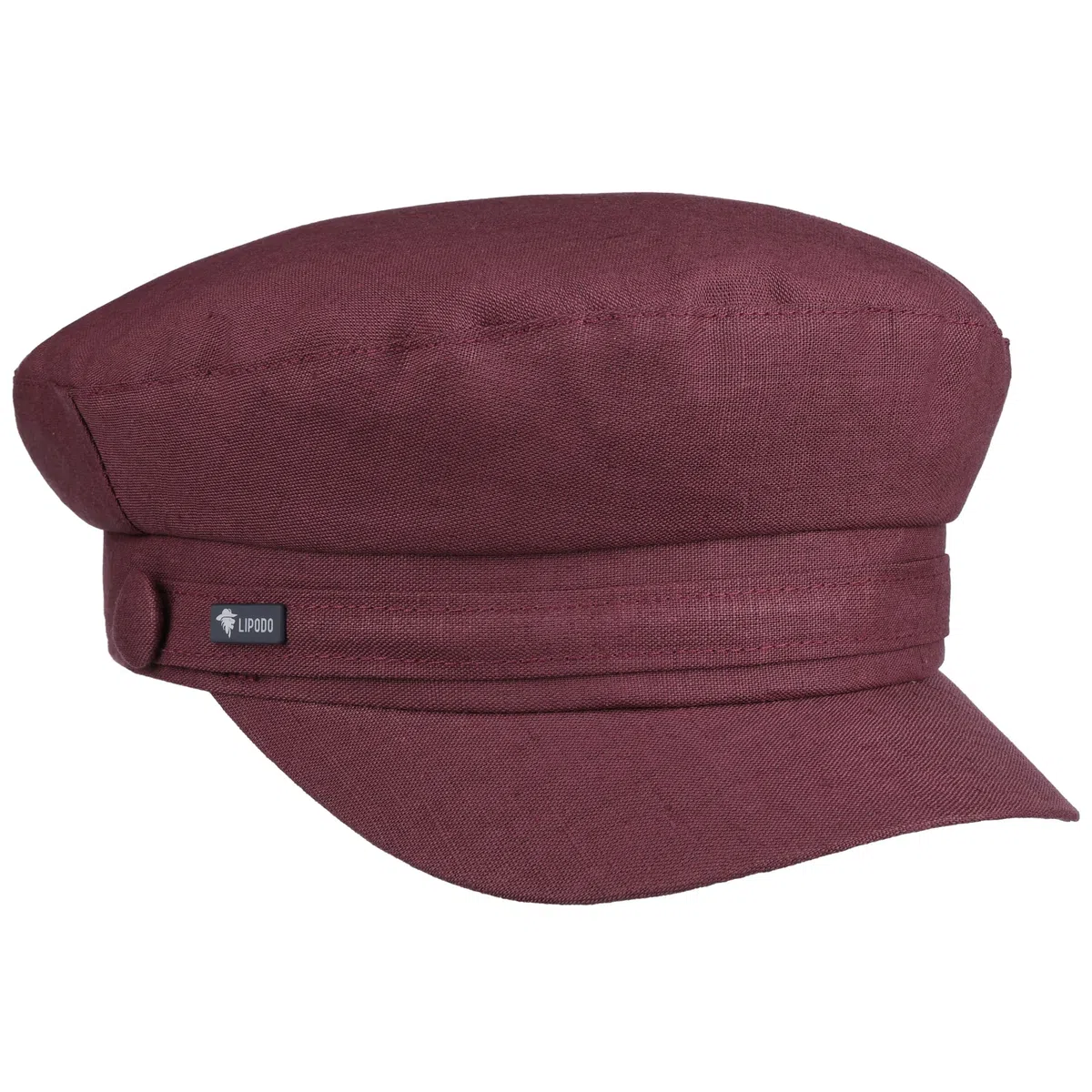 Lipodo Elbsegler Cap Baker Boy Uni einfarbig Made in Italy Damen Frühling Sommer