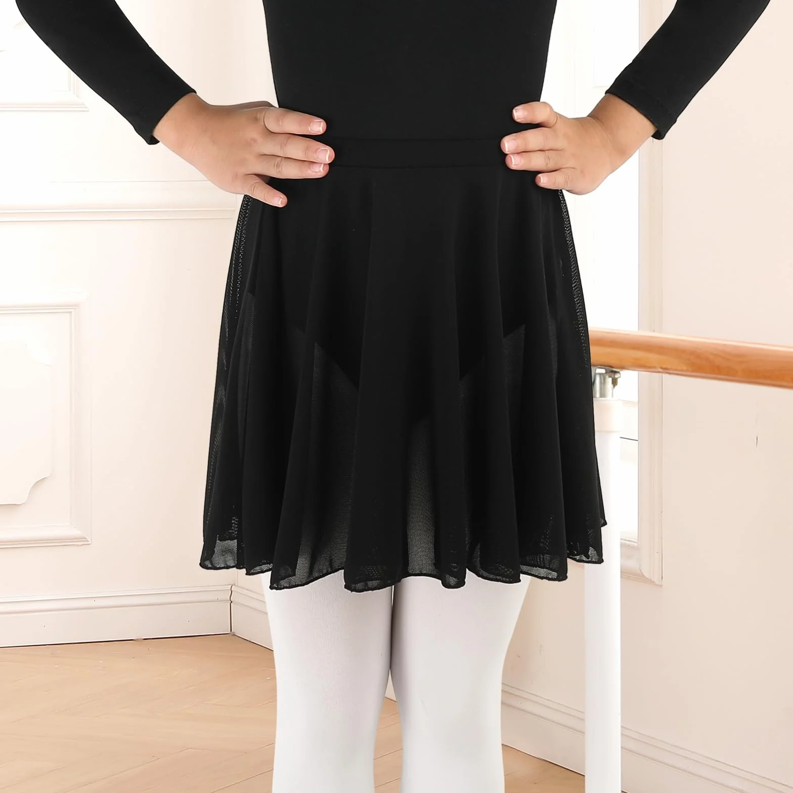 Ballettrock für Mädchen Zum Reinschlüpfen Tanz Rock für Kinder Kleinkind Elastischer Rock