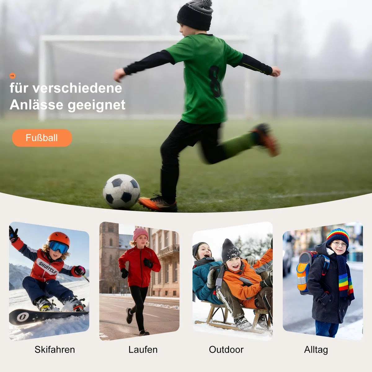 FALARY Kinder Thermounterwäsche Set Jungen & Mädchen, Skiunterwäsche Winter Funktionsunterwäsche, Thermo Unterwäsche Atmungsaktiv Thermohose Thermounterhemd Warm Weich
