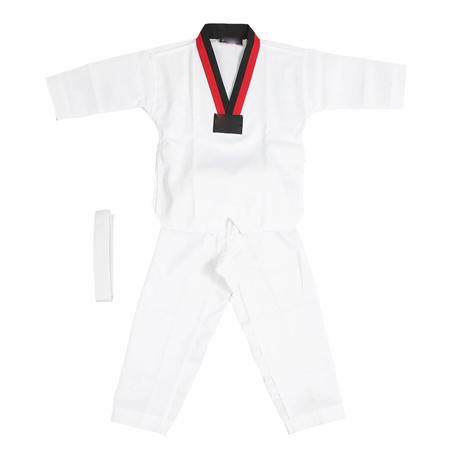 VGEBY Taekwondo-Uniform für Kinder, Bequem, Langlebig, Taekwondo-Trainingsuniform, Atmungsaktiv, Weich, für Kinder, Sport-Karate-Uniform, Kinder-Taekwondo-Dobok mit Gürtel für das