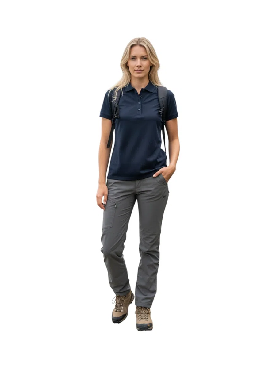 CMP Damen Outdoor Polo Shirt aus Piqué mit Dry Function | atmungsaktiv, schnelltrocknend & mit UV-Schutz. Sportlich-elegant, für Stadt & Outdoor, Trainingsshirt, Sport-Bekleidung