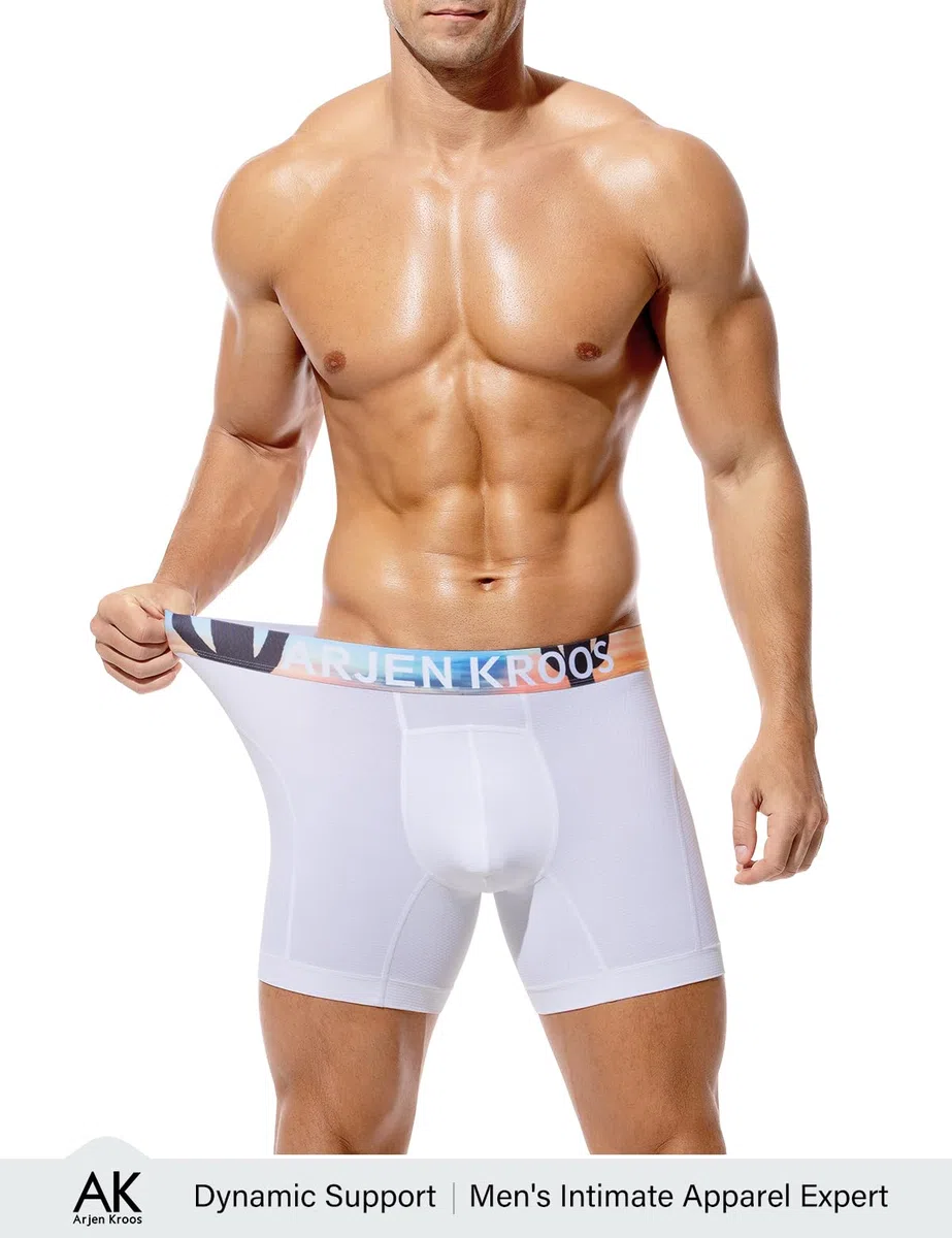 Arjen Kroos Sport Boxershorts Herren Lang 3er Pack Unterwäsche Lange Unterhosen Männer funktionsunterhose