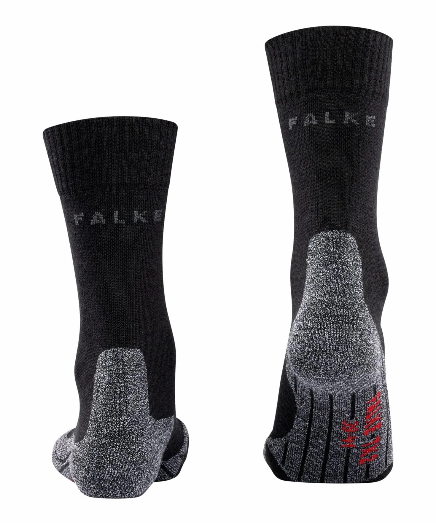 FALKE Herren TK2 Wandersocken atmungsaktive schnelltrocknende klimaregulierende geruchshemmende Wolle Funktionsmaterial mittelstarke Polsterung antiblasen lang warm Trekkingsocken 1 Paar
