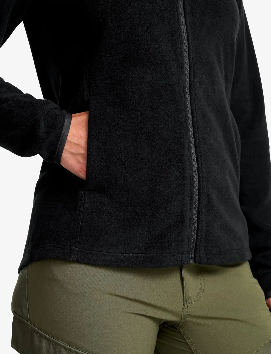 RevolutionRace Hiker Fleece Hoodie für Damen, leichter elastischer Fleece-Hoodie