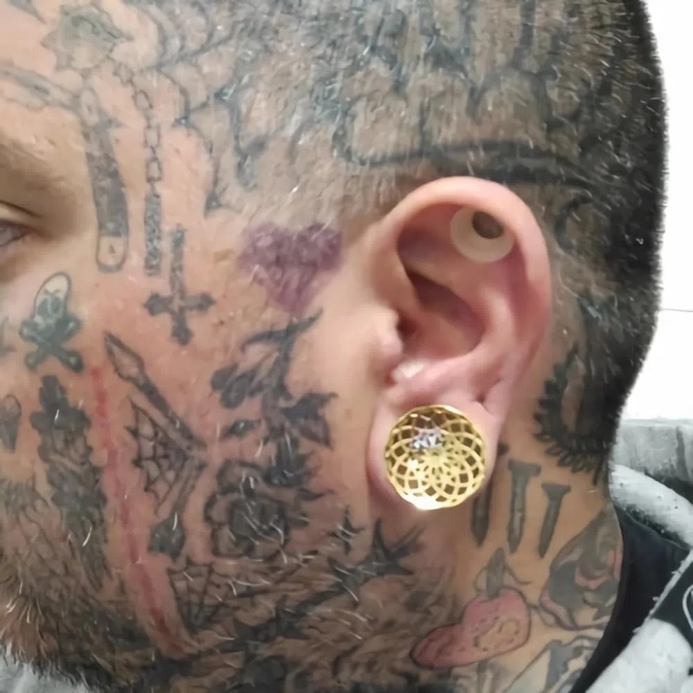 Vankula Ohr Flesh Tunnel Double Flared Plug Hohl Edelstahl für Gestreckte Expander Ohrpiercing 8mm bis 19mm