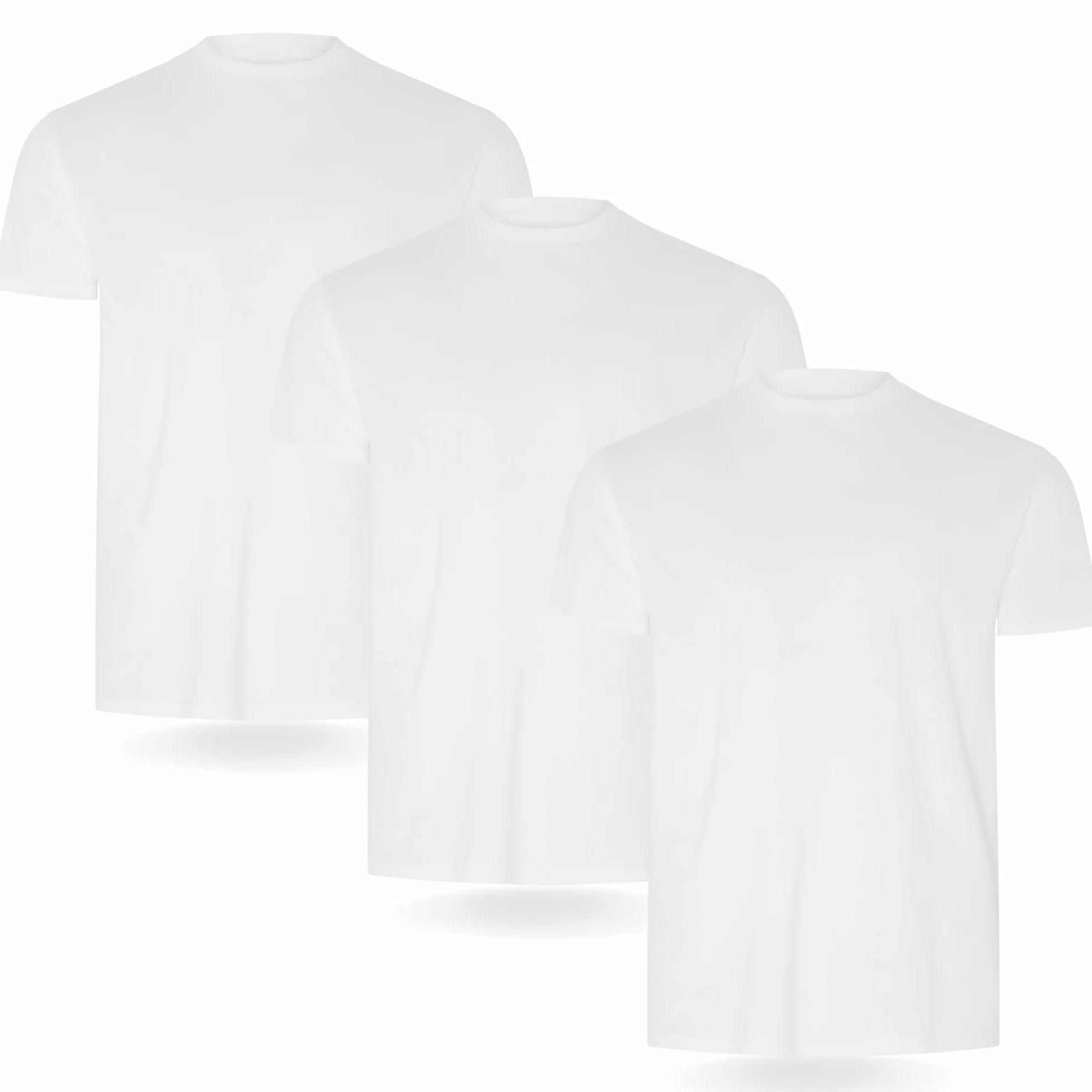 FM London Herren-T-Shirt 3/5er-Pack - Hochwertige T-Shirts mit leicht tailliertem Design