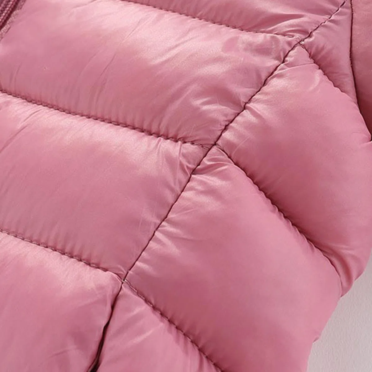 Generisch Puffer Jacke Kinder Warm Langarm Daunenjacke Jungen Mädchen Outdoor Winterjacke Steppjacke mit Kapuze Mantel Leicht Sport Wintermantel Lässiger Einfarbig Outdoorjacke Bequem Skijacke