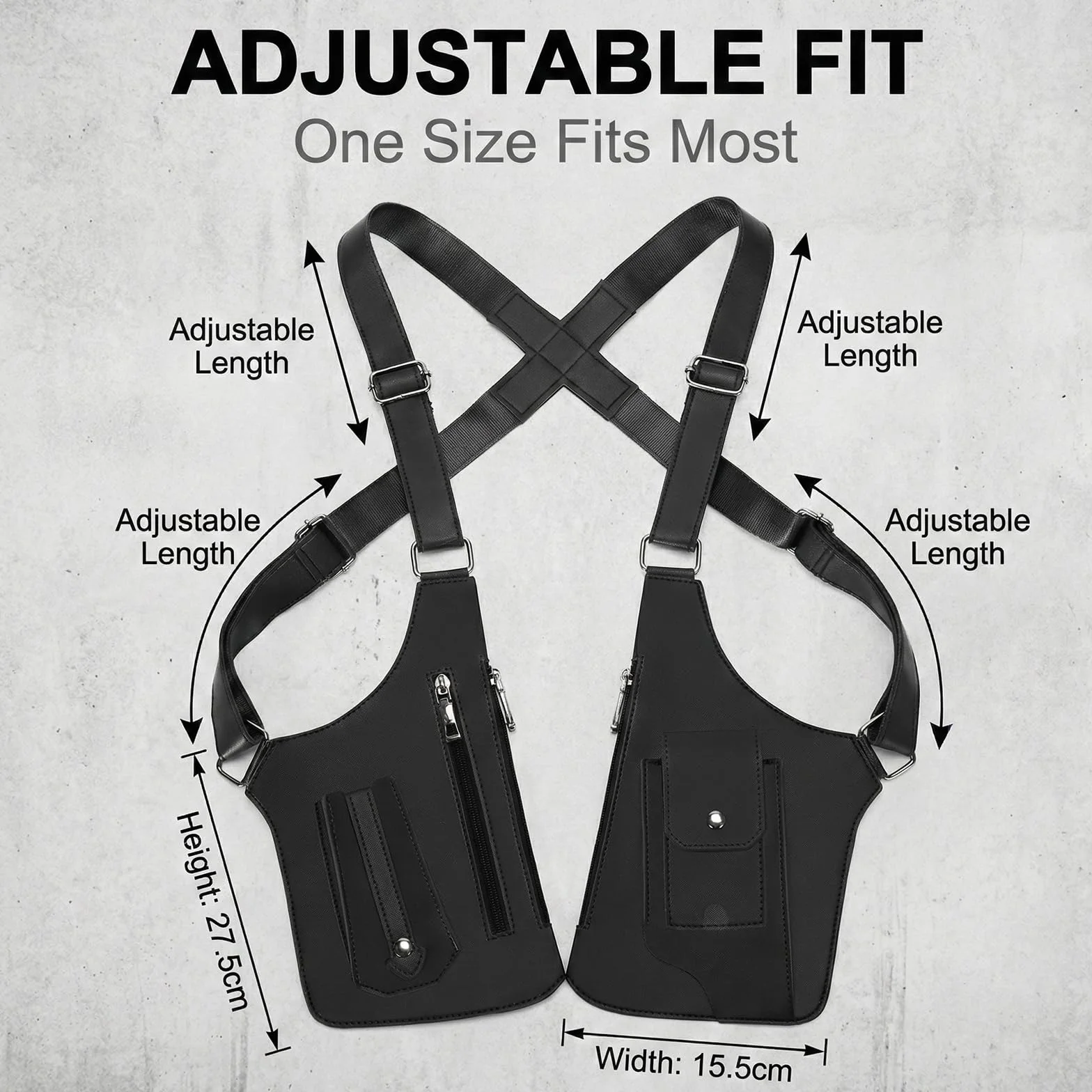 Shoulder Bag Men, Leder Umhängetasche & Diebstahlsichere Unterarmtasche