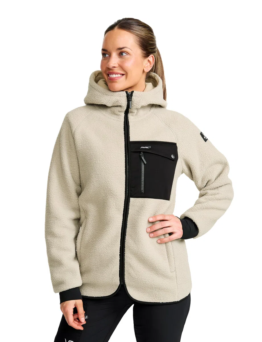 RevolutionRace Sherpa Hoodie Damen Outdoor Fleecejacke Wanderungen
