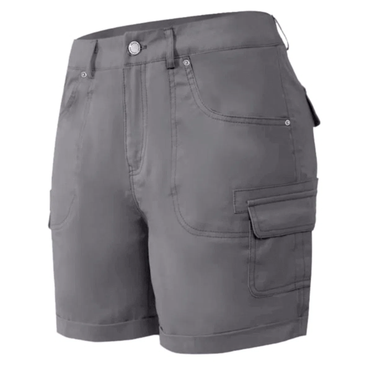 SKFLABOOF Cargo Shorts Damen Kurze Hose Damen High Waist Sommer Leicht Cargo Shorts Arbeitshose Elastische Taille Freizeitshorts Bequeme Strandshorts Wandershorts mit Taschen