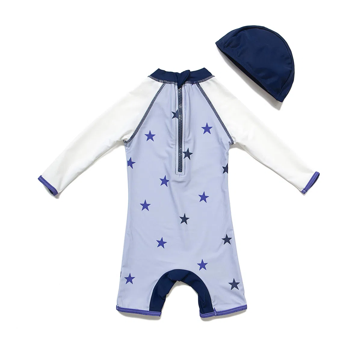 BONVERANO Baby Junge EIN stück Langärmelige-Kleidung UV-Schutz 50+ Badeanzug MIT Einem Reißverschluss