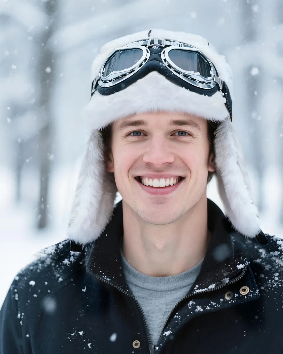 Clakllie Warme Fliegermütze Winddicht Trappermütze mit Kunstpelz Ohrenklappen Outdoor Wintermütze mit Ohrenklappen Unisex Bomber Hut Uschanka Mütze