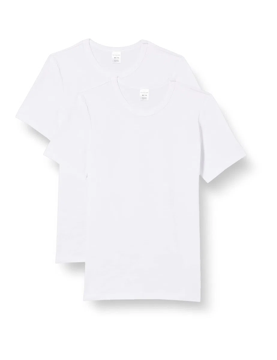 Schiesser Jungen - Teens Unterhemd Shirt 1/2 Kurzarm 2er Pack Doppelpack 95/5-173540