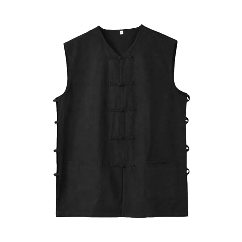 G-LIKE Sport Training Weste - Traditionelle Chinesische Handarbeit Tangzhuang Stil Kampfkunst Kung Fu Tai Chi Qi Gong Wushu Taekwondo Uniform Sporthemd Bekleidung für Männer Frauen