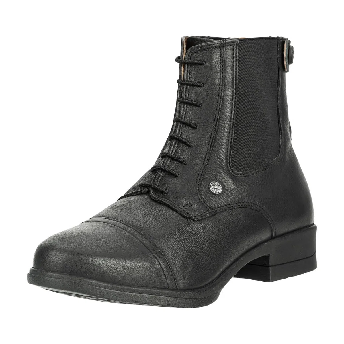 SUEDWIND FOOTWEAR Reitstiefeletten Nova Soft BZ Lace - Rindsleder Reitschuhe – Unisex Paddock Stiefeletten m. Schnürung, Mesh-Lining, Nova-Gummisohle & Reißverschluss hinten – schwarz – 25-46