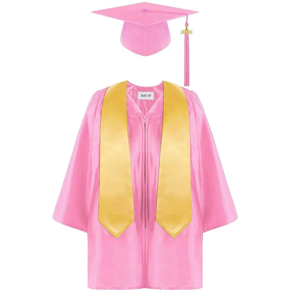 Generisch Abschlusskleid KinderAbschluss Talar Vorschul-Kindergarten-Abschlusskleid Mit Hut Absolventen Robe & Stola Schulabschluss Geschenk Mädchen Junge