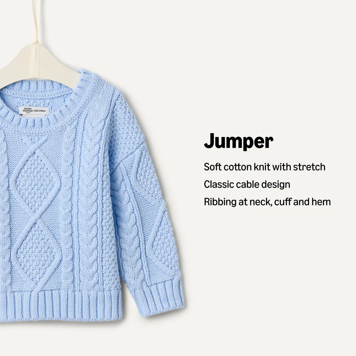 Amazon Essentials x Sofia Grainge Baby Jungen Pullover Mit Rundhalsausschnitt