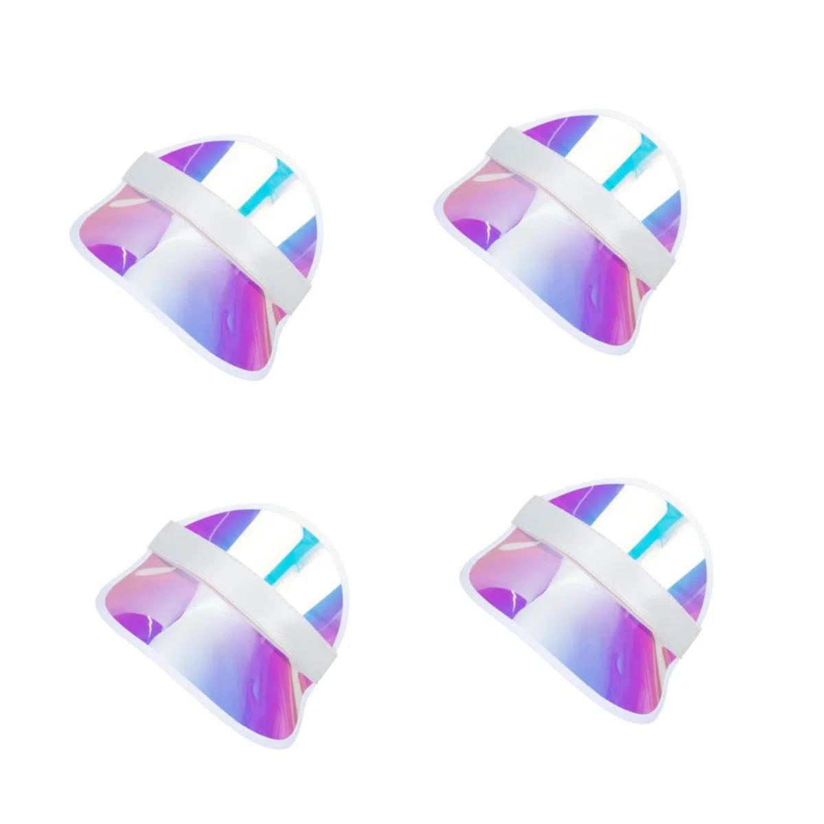 FRCOLOR Sonnenblende Neon UV Sonnenhut breite Krempe Eimerhüte Mama strandloege Visor Cap sonnencap Sonnenschutz Kappe Damen Sonnenhut schirmmützen Mädchen Visier Jungen Visier PVC