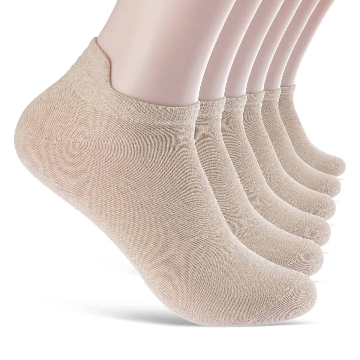 6 Paar Sneaker Socken Damen & Herren mit Fersenlasche Anti-Blasen Schutz Rutschfest Atmungsaktiv