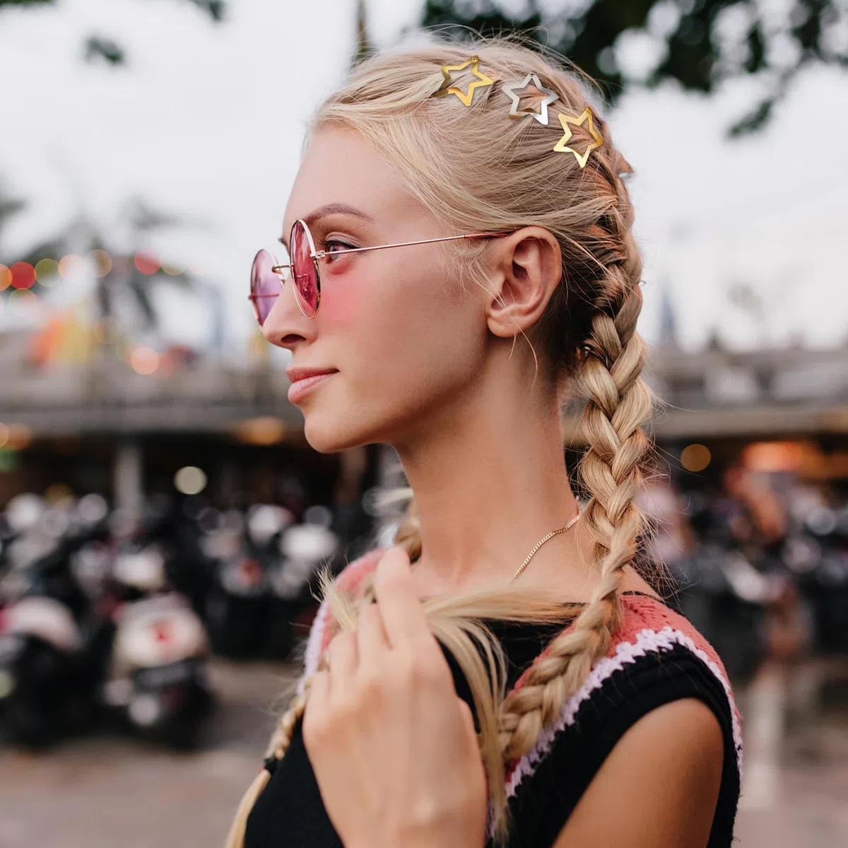 20 Stück Metall Stern Haarspangen mit Schnappverschluss, Stern Haarspangen Y2K Haarschmuck Nette Pentagramm Hair Clips Snap Aesthetic Accessoires Haarspange Für Frauen Und Mädchen(Gold, Silber)