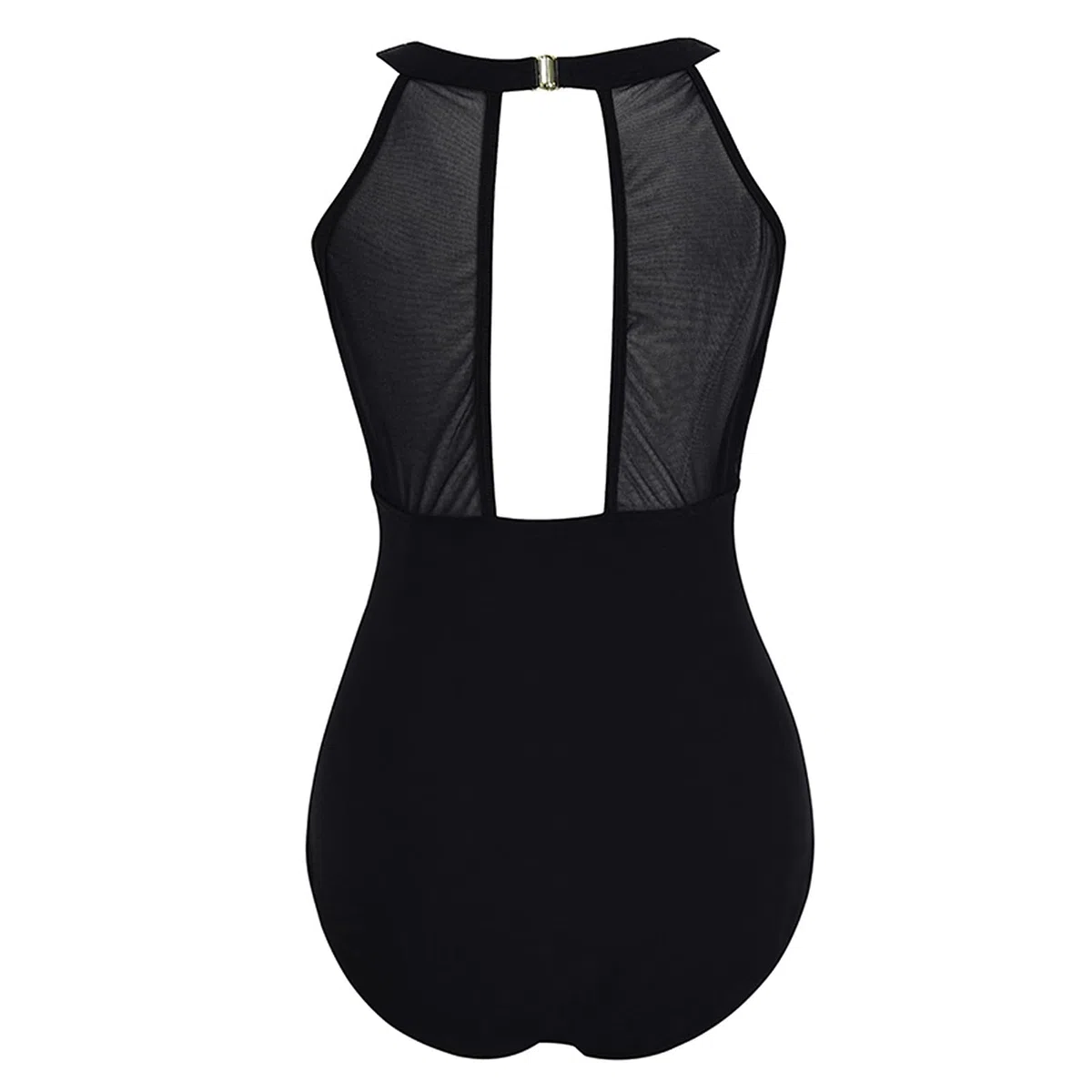 Schwarz Badeanzug Damen Sexy Badeanzüge für Damen mit Shaping Effekt Surfanzug Mit Langen Ärmeln Taucheranzug Vintage Mode Schwimmanzug Sexy Monokini Sommer