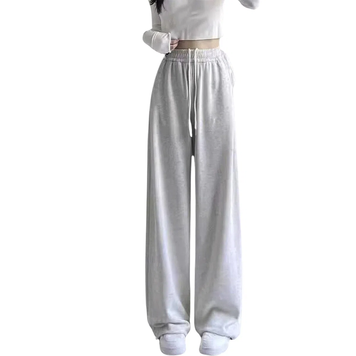 Generisch Baggy Jogginghose Mädchen Trainingshose Kinder Baumwolle Weites Bein Sweathose Elastische Hohe Taille Activewear Jogger Hosen Bequeme Teenager Sporthose