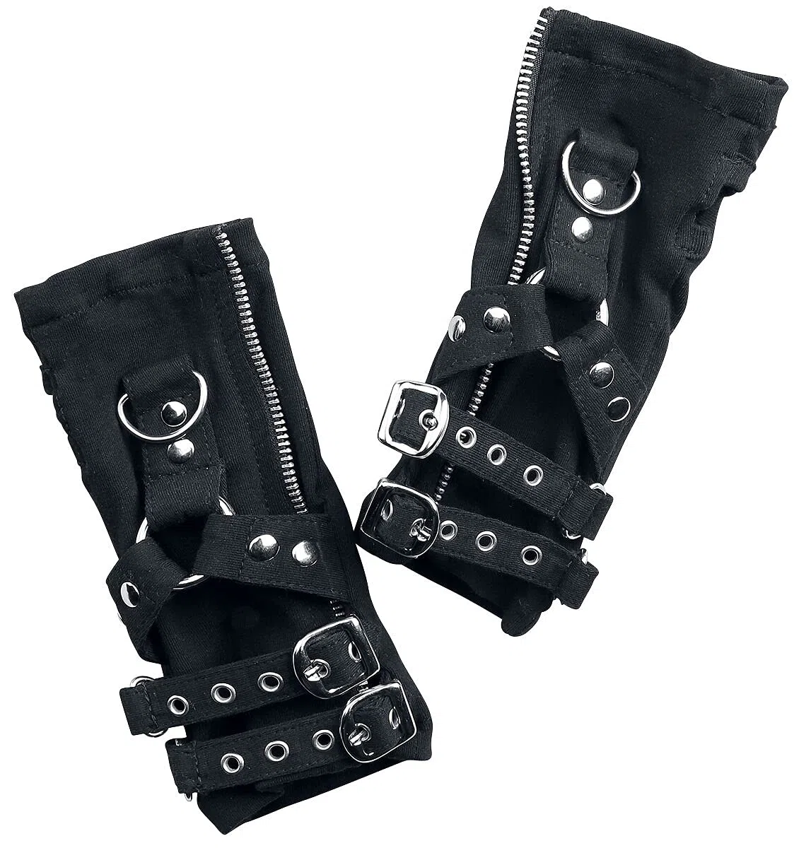Poizen Industries Ellis Gloves Frauen Kurzfingerhandschuhe schwarz Biker, Gothic, Punk, Rockwear