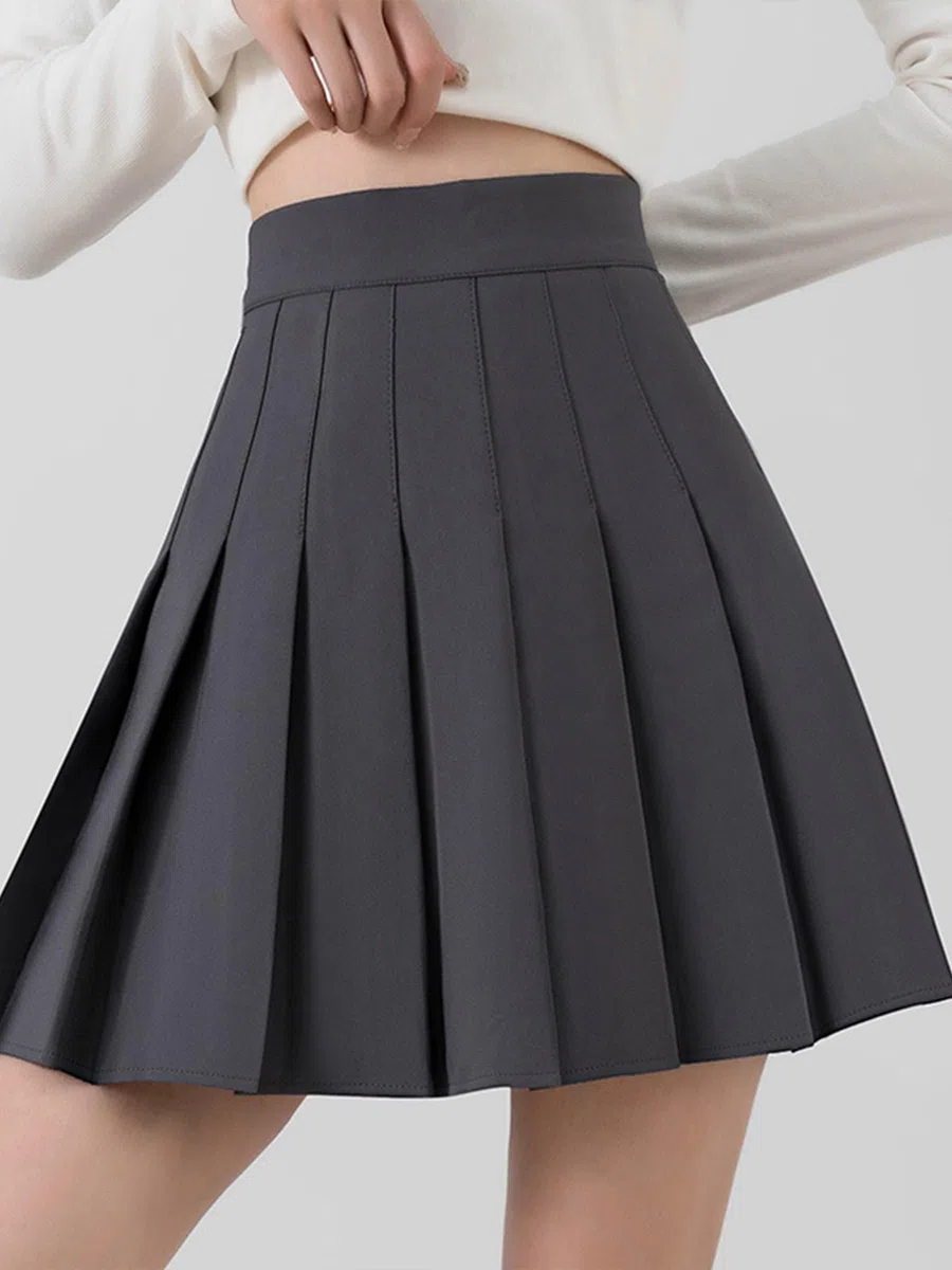Faltenrock Damen Kurz Mini Rock mit Hose Drunter Sexy Party Outfit Damen