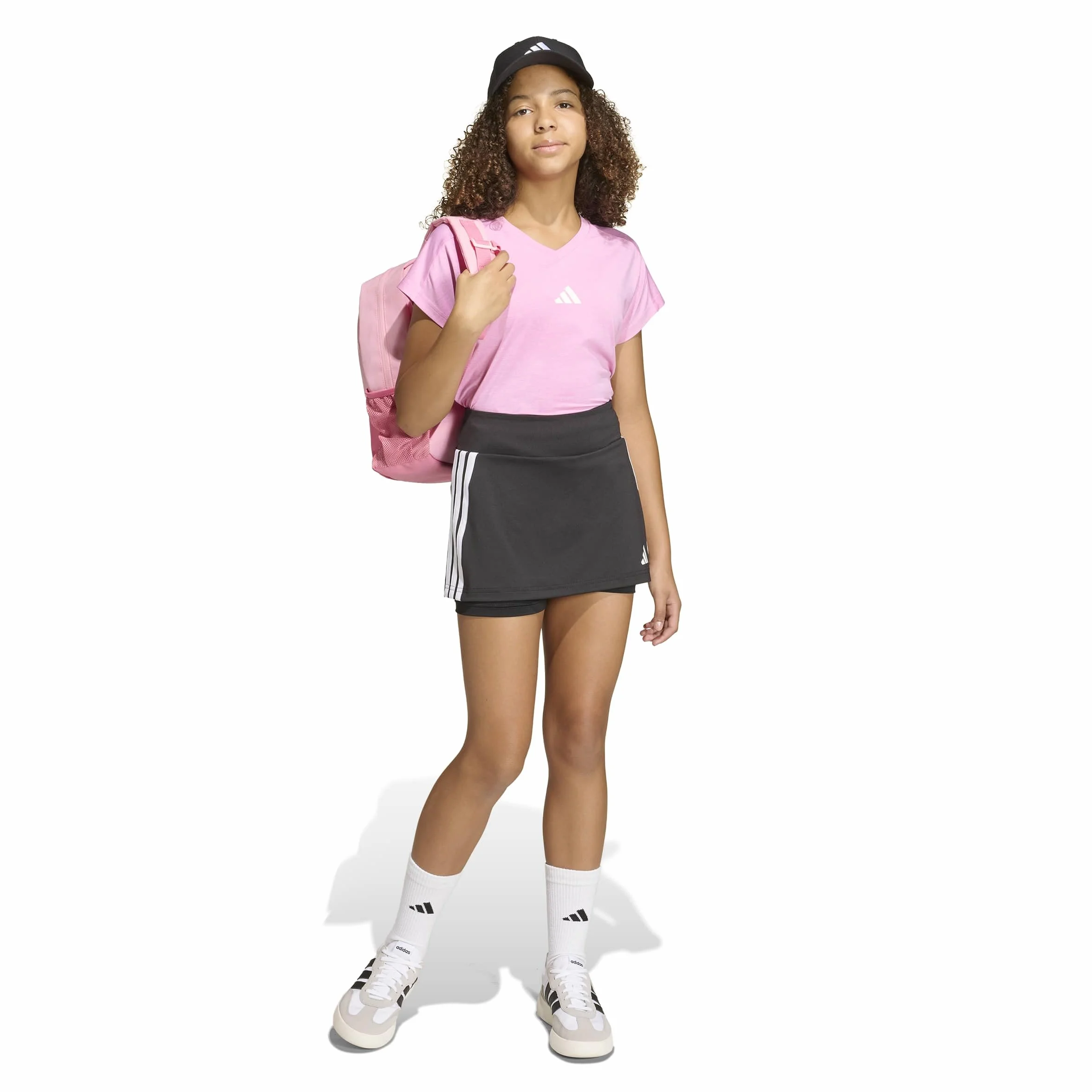 adidas Mädchen Rock Train Essentials 3-Stripes Skorts