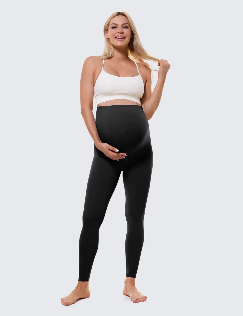BAYDI Clouduxi 25" Umstandsleggings High Waist Schwangerschaftsleggings Blickdicht Umstandshose Damen Weich Elastisch Umstandsmode