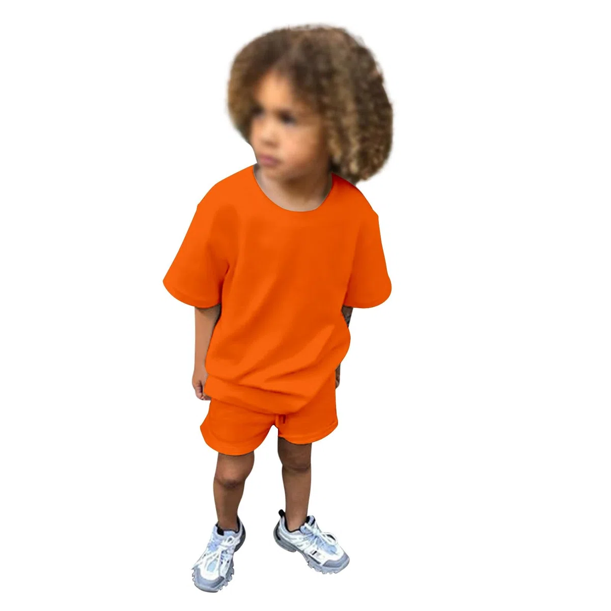 Generisch Trainingsanzug Jungen 2 Teiliges Tshirt mit Short Set Jogginganzug Sportanzug Kurzarm Rundhals Sport T-Shirt + Kurz Shorts Set Einfarbig Tracksuit Activewear für 6 Monat-13 Jahre