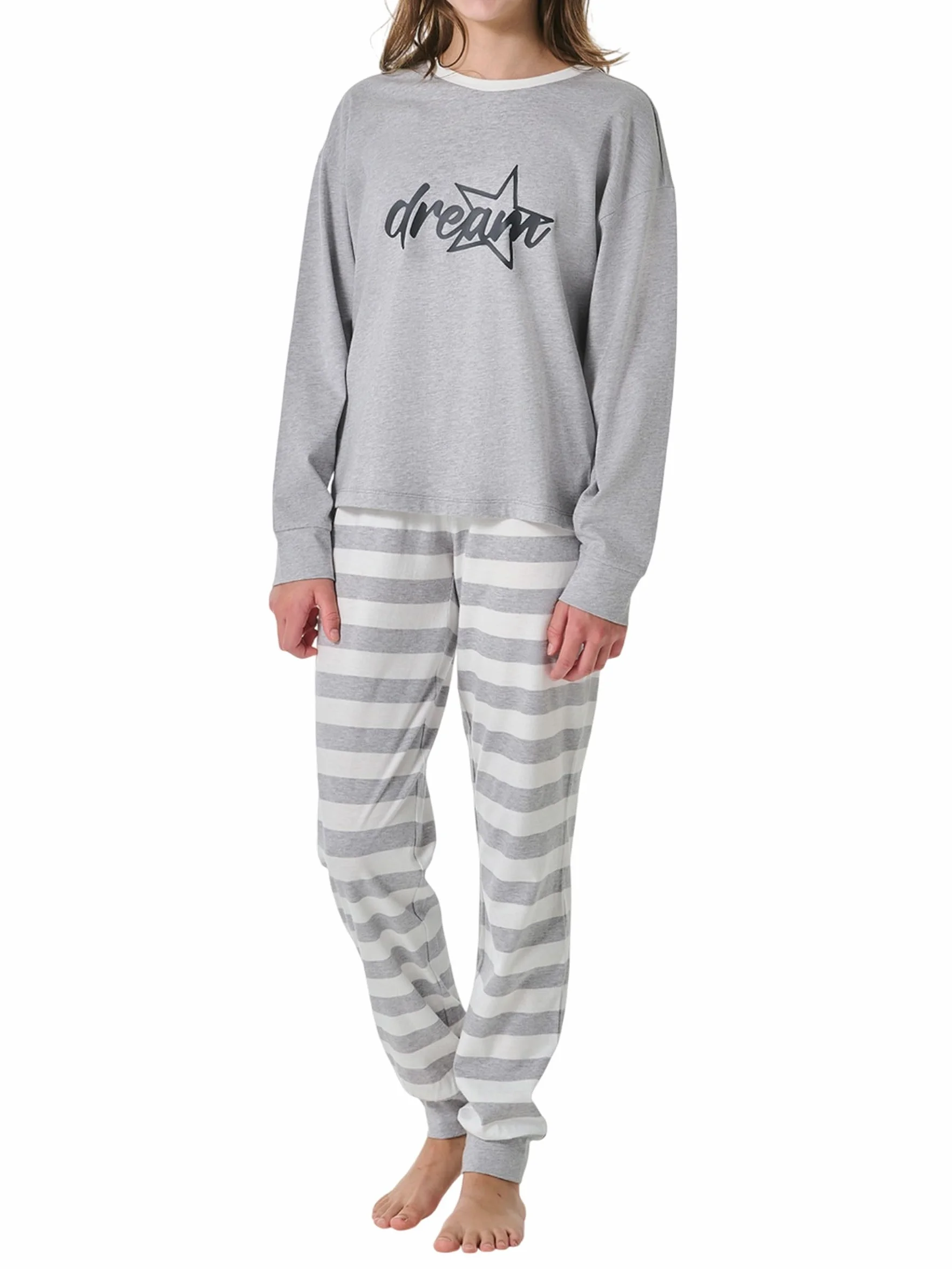Schiesser Mädchen Schlafanzug Set Pyjama lang - 100% Organic Bio Baumwolle - Größe 140 bis 176